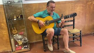 Manolo Franco con guitarra Pantoja