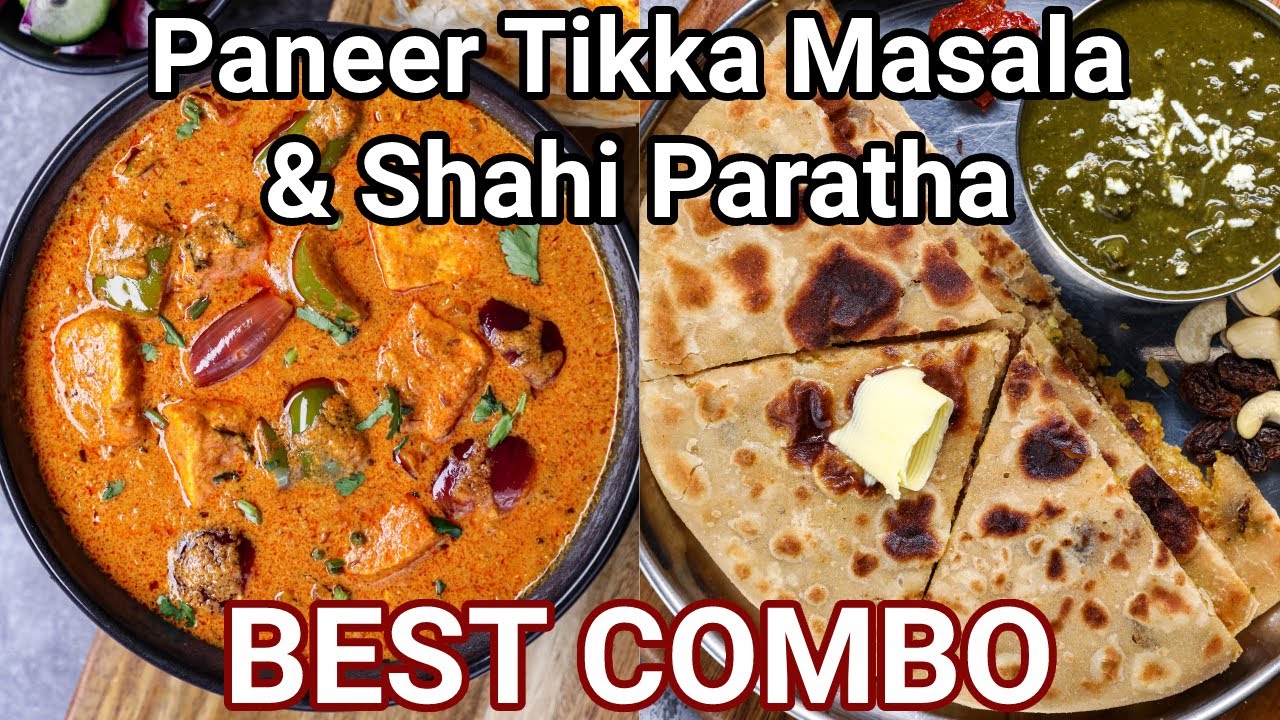 Shahi Paratha & Paneer Tikka Masala Combo Meal Recipe | Dry Paratha & Tikka Gravy Lunch Meal | Hebbar | Hebbars Kitchen