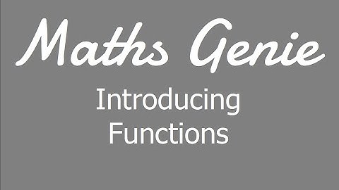 An Introduction to Functions