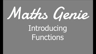 An Introduction to Functions