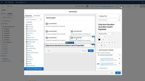 Accordion in Salesforce Screen Flow