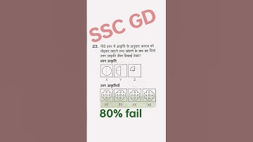 SSC GD / SSC MTS / SSC CGL / SSC CHSL / SSC / SSC EXAMS / REASONING / PAPER CUTTING / #ssc #sscmts