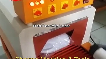 semi automatic L sealer with shrink tunnel machine