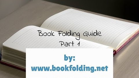 How to Fold a Pattern Created with our Custom Book Folding Software