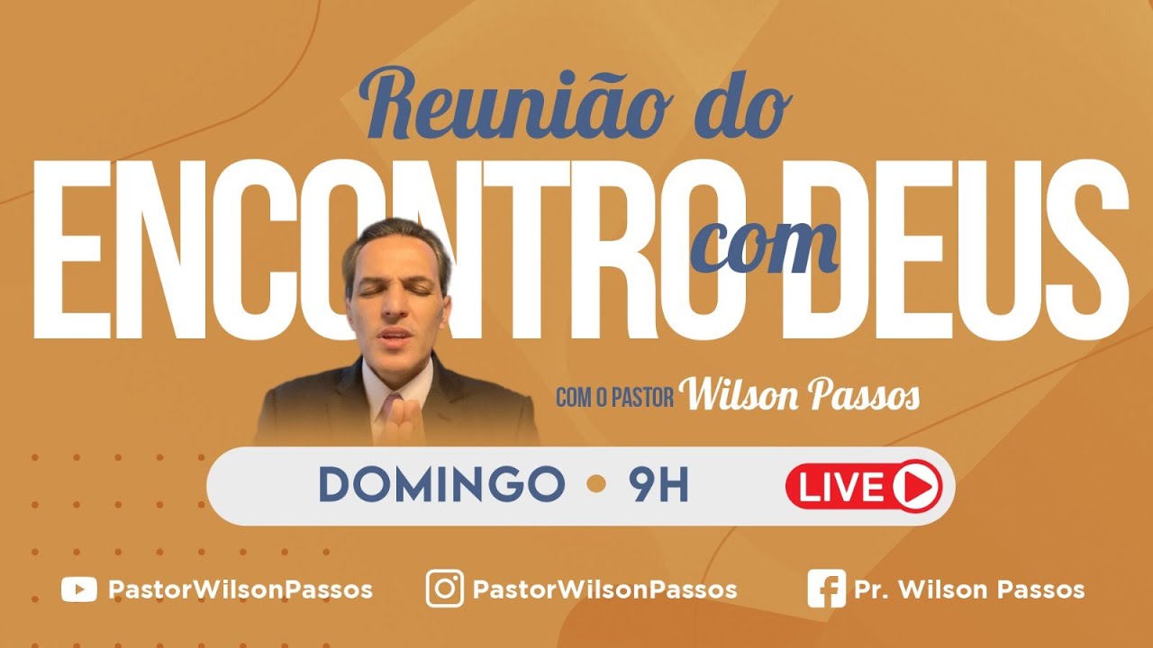 Culto Online [01MAR] DOMINGO DO ENCONTRO COM DEUS • 9H [AO VIVO]