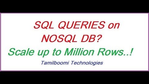 APACHE PHONIX INTRODUCTION IN TAMIL | SQL ON HBASE