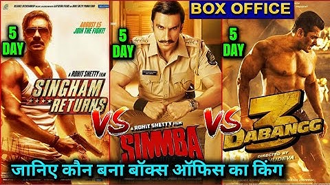 Dabangg 3 vs Simmba vs Singham Return, Box Office Collection, Salman Khan, Ajay Devgan,Ranveer Singh