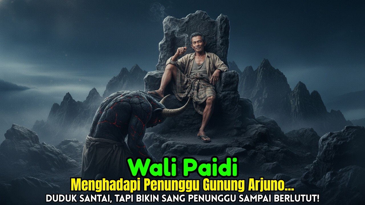 Wali Paidi Nongkrong di Singgasana Penunggu Gunung Arjuno, Penunggu Bertanduk Sampai Tunduk!