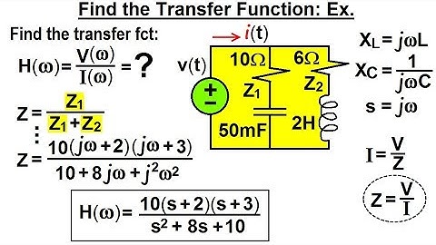 Electrical Engineering: Ch 15: Frequency Response (13 of 56) Find the Transfer Function: Ex.