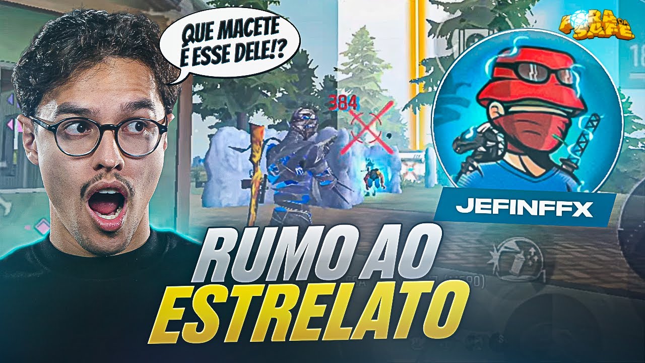 RUMO AO TOPO DO FREE FIRE - JEFINFFX - O REI DO MACETE, JOGA DEMAIS!