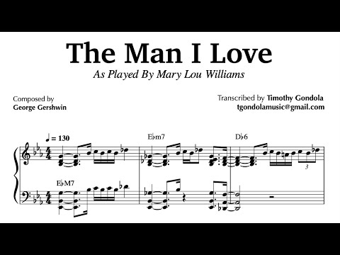 Mary Lou Williams plays The Man I Love Piano Transcription
