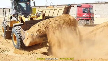 Wheel_Loader Wheel Loader  Loading Mud In A Dump Trucks | JCB Dozer