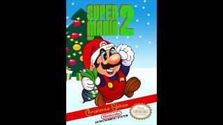 Playing Mario Bros 2 Christmas Edition