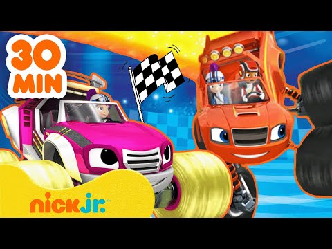 Вспыш и чудо-машинки | 30 МИНУТ САМЫХ КРУТЫХ ГОНОК! | Nick Jr. Cyrillic