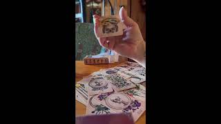 Unboxing review of the antique anatomy tarot card deck from temu