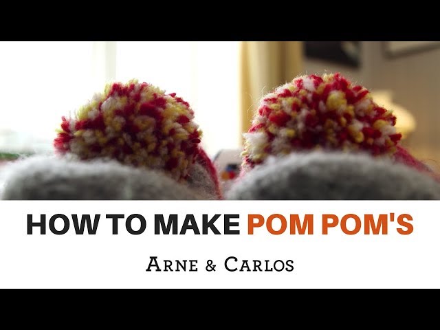 The BEST way to attach faux fur pompoms onto your hats! TUTORIAL