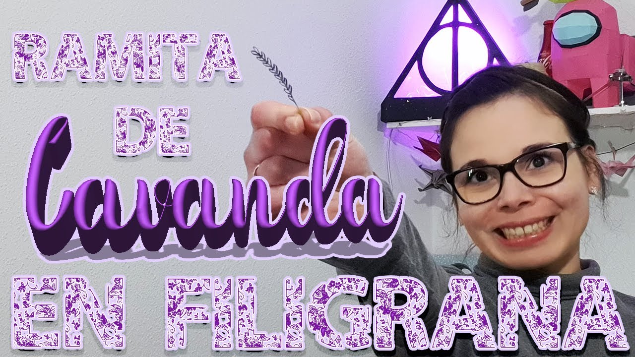 Ramita de Lavanda en filigrana/ 𝓠𝓾𝓲𝓵𝓵𝓲𝓷𝓰 𝓛𝓪𝓿𝓮𝓷𝓭𝓮𝓻 𝓫𝓻𝓪𝓷𝓬𝓱𝓮𝓼 🌿🌾🌸