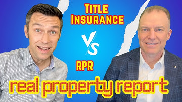 Title insurance VS RPR - Real Property Report