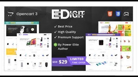 eDigit - Multipurpose OpenCart 3 Theme | Themeforest Templates