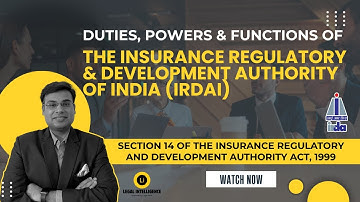 IRDAI क्या है? इसके Powers, Duties & Functions | Section 14 IRDA Act Explained in Hindi