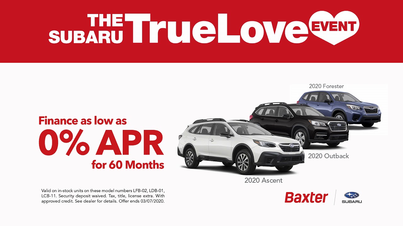 Baxter Subaru February 2020