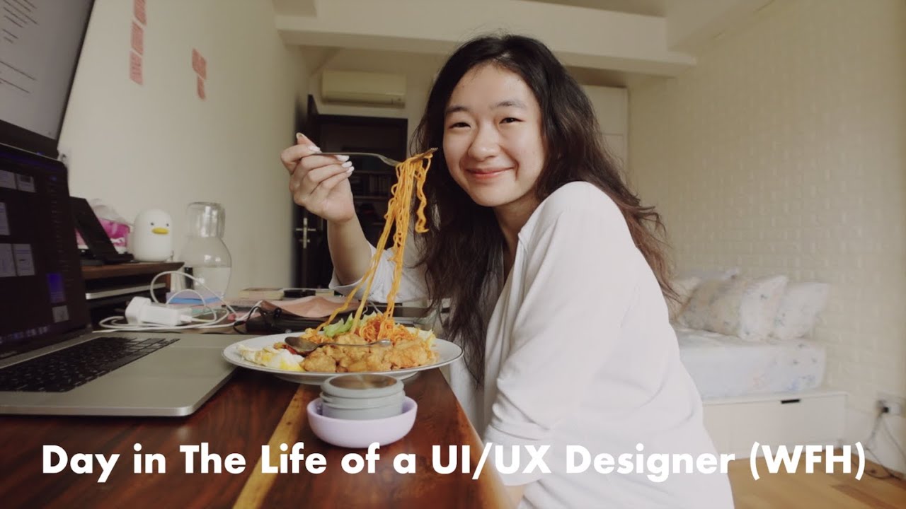 Day in the Life of a UI/UX Designer (Work From Home) - YouTube