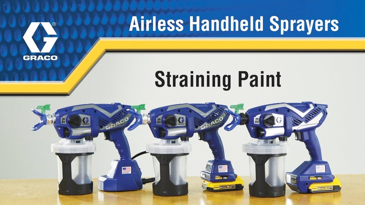 Ultra Handheld Operation - Straining Paint - YouTube