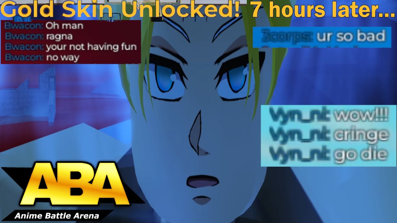 I PLAYED RAGNA UNTIL I GOT HIS GOLD! | Roblox ABA