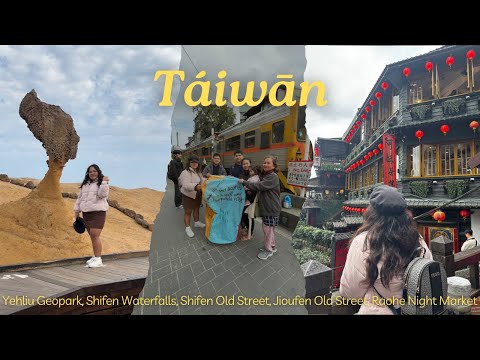 taiwan vlog 🇹🇼 yehliu, shifen, and jioufen tour, + raohe night market
