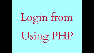 login form using PHP طريقه عمل