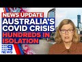 Over 13 million Aussies to be in lockdown, fully vaccinated student tests positive | 9News Australia