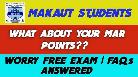 MAKAUT ODD SEM EXAM, WHAT NOT TO DO, MAR POINTS, LINK INSIDE