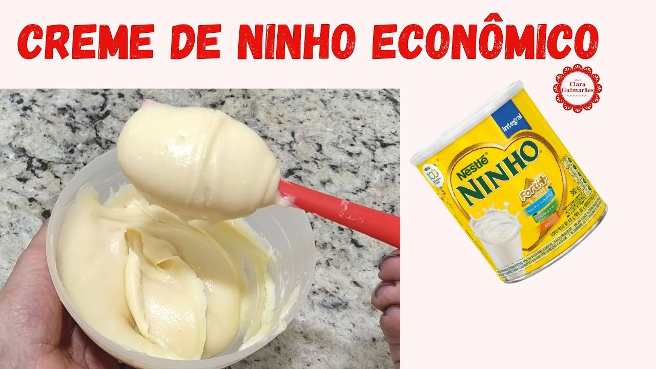 SEM Leite condensado, Amido ou Creme de leite !  Esse CREME DE NINHO vai te conquistar!