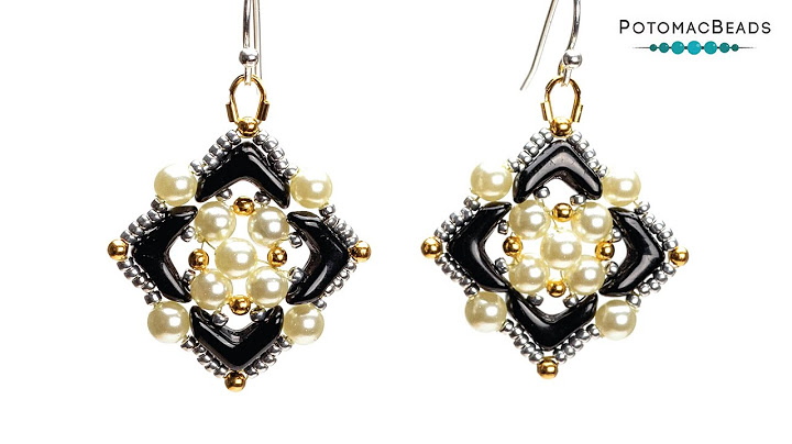 Treasure Earrings - DIY Jewelry Making Tutorial by PotomacBeads
