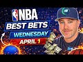 NBA Best Bets and NBA Player Props Today! NBA Picks Today 4/1/2026