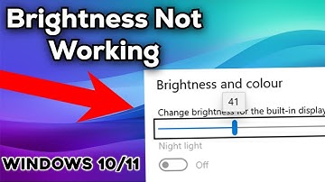 BRIGHTNESS Control Not Working Windows 10 & 11 (2024 Fix - Updated Method)