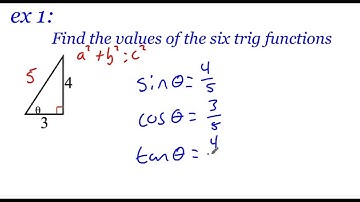 Pre-Calculus 4.3: Right Triangle Trigonometry part 1