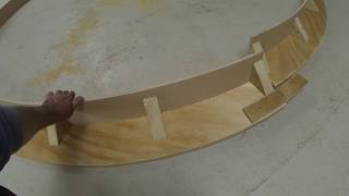 Making circular concrete shuttering - astro observatory