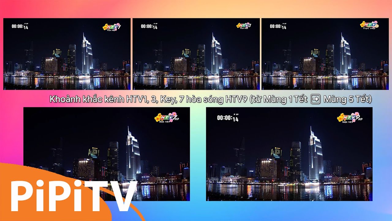 [Multiview 4K] Khoảnh Khắc Các Kênh HTV Hòa Sóng 0h 10/02/2024 (Mùng 1 ...
