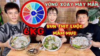 Cười Nội Thương Với Vòng Xoay May Mắn Ăn Đua 6kg Bún Thịt Luộc Mắm Mực Nhận Thưởng 2.000.000Đ