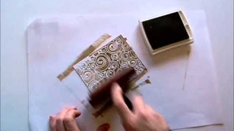 Dry Emboss Brayering Technique