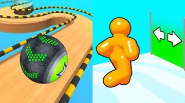 Going Balls + Tall Man Run  - All Level Gameplay Android,iOS - New Apk Update Gameplay