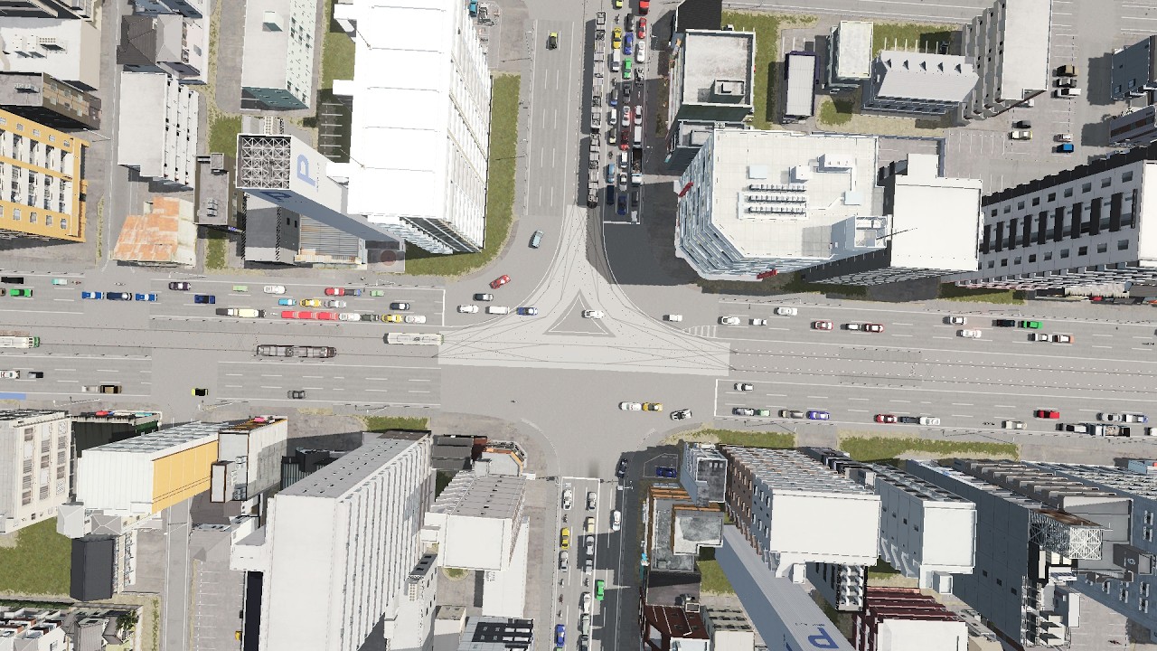 交差点をつくる配信　cities skylines
