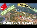 Driving to Alanya City Terrace | Seyir Terasi | November 19th 2020 | Mountain & Ocean view