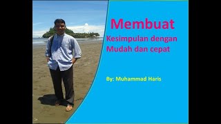Cara Membuat Kesimpulan (Buku, makalah, penelitian, skripsi)