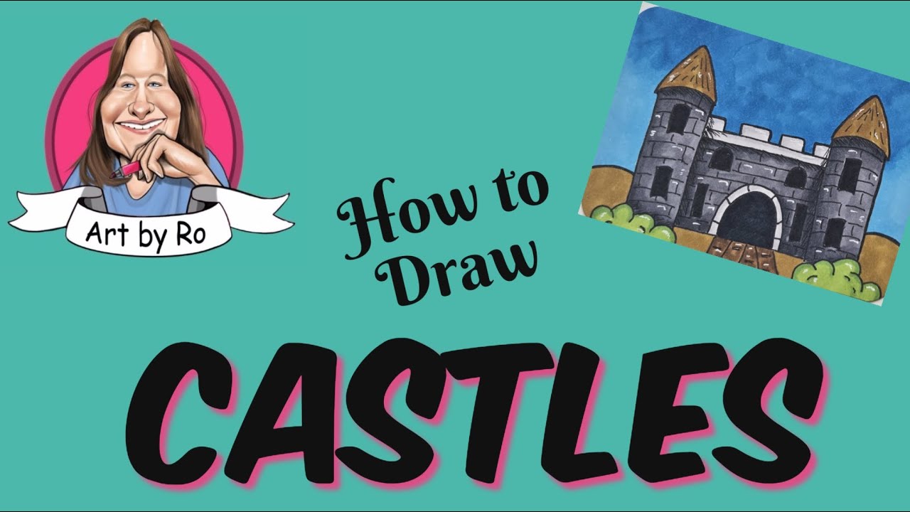 Как нарисовать замок маркерами