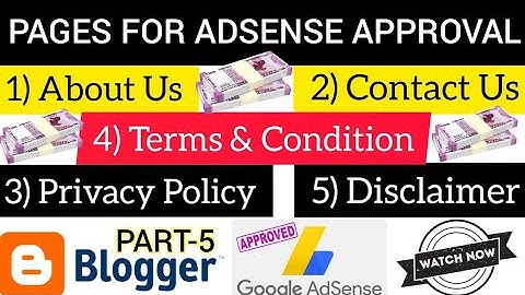 Pages Required For Adsense Approval | About Us | Disclaimer | Privacy Policy | Contact US | KPS ZONE