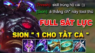 GẶP THRESH TOOL THỦ ĐỐI ĐẦU VỚI X5 SION LÊN FULL SÁT LỰC VÀ CÁI KẾT SIÊU HÀI TẠI 