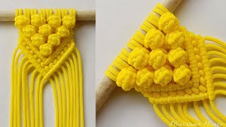 How to Make a Macrame Wall Hanging | Easy Popcorn & Berry Knot Tutorial