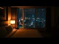 Smooth Jazz with RainㅣHeavy Rainfall Ambience for Relaxing, Studying, Sleeping and Deep Meditation